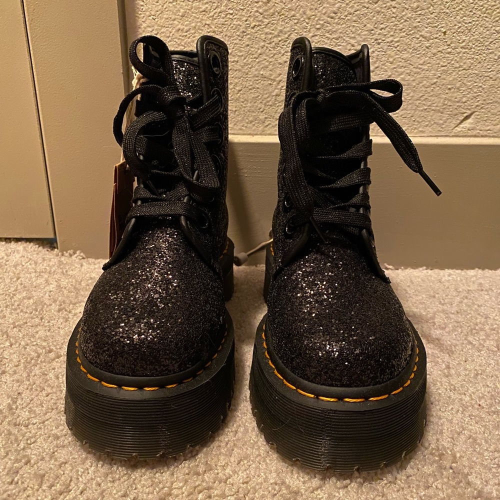 Doc Martins Molly Glitter Boots US Size 8